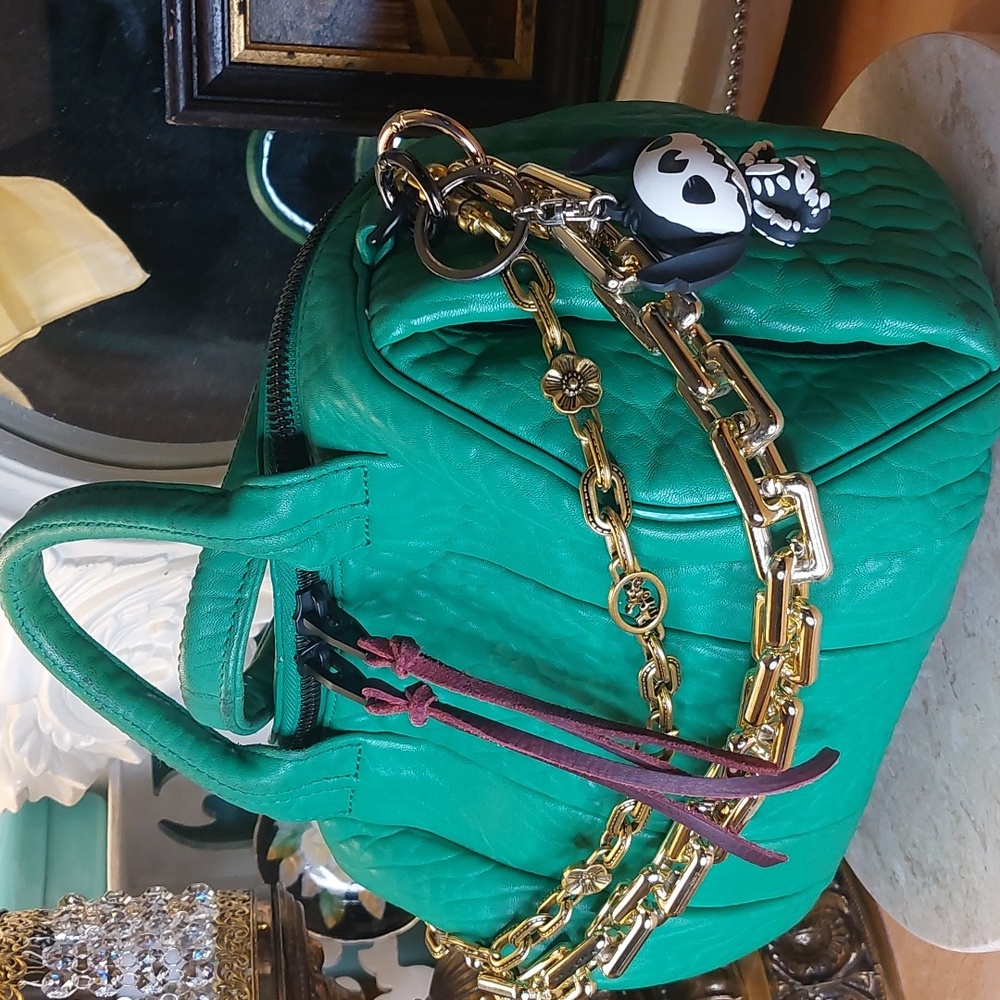 Alexander WANG ROCKIE 💚 rare Embossed Lambskin In Kelly Green Crossbody